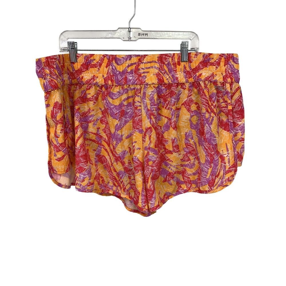 NWT DSG Stride Short Womens 2X Multicolor High Rise Abstract Print Brief Lined
